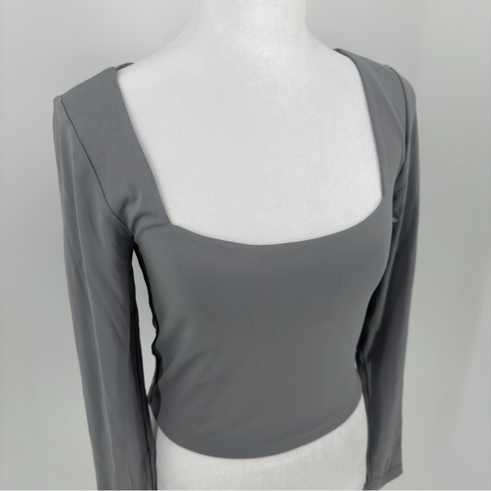 90 Degree by Reflex Contour Olivia Crop Square Neck Tops 2 Pack Size S or M NWT